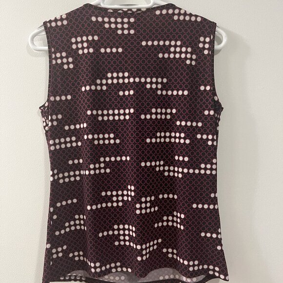 Laura Petites Women's Sleeveless Blouse, Small (Petite), Purple Patterned - Picture 4 of 7